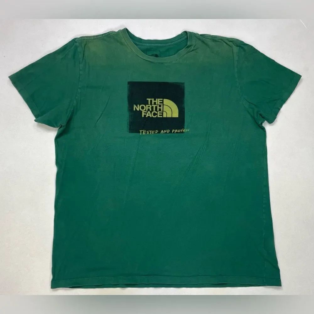 The North Face Tested And Proven Graphic T-shirt Men XL Green Short Sleeve